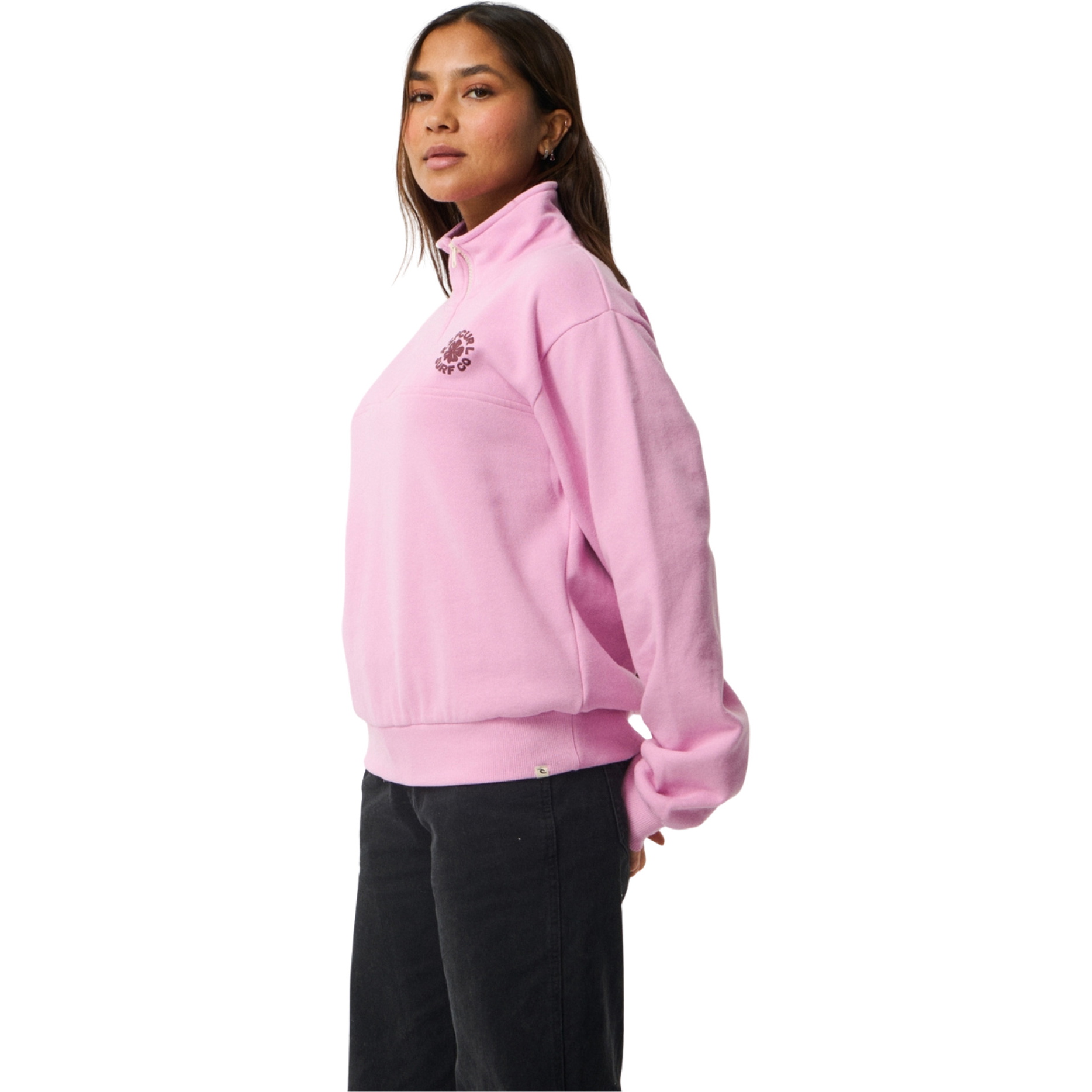 2026 Rip Curl Dame Festbølge 1/2 Zip Fleece 0ECWFL - Lilac